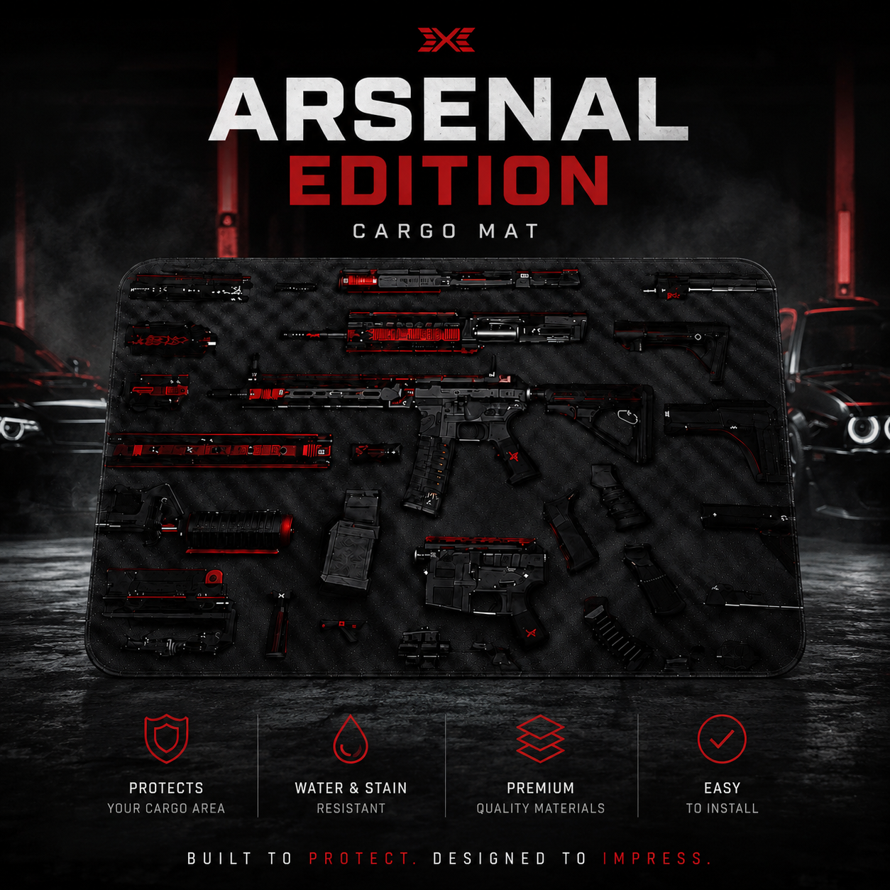 Arsenal Edition Premium Trunk Mats