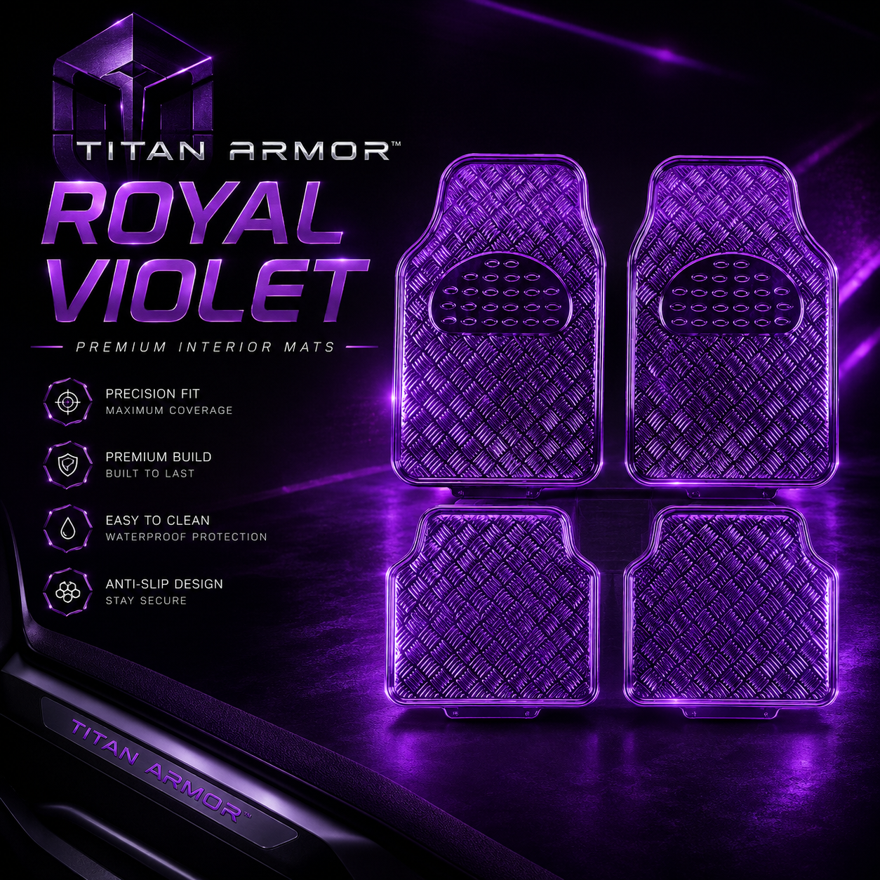 ROYAL VIOLET: Titan Armor Premium Interior Mat