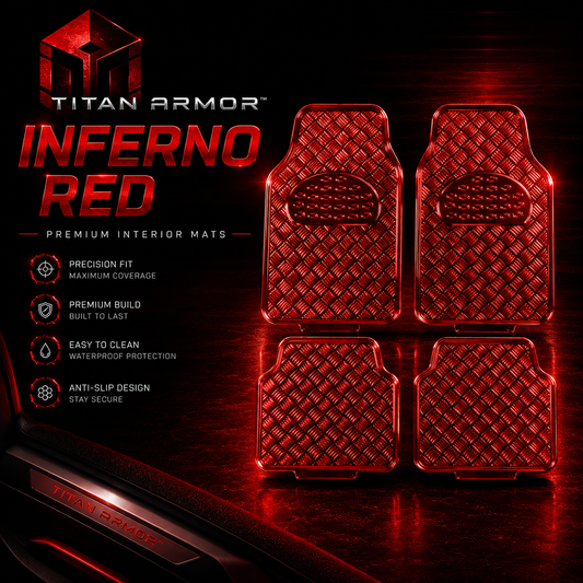 INFERNO RED: Titan Armor Premium Interior Mat