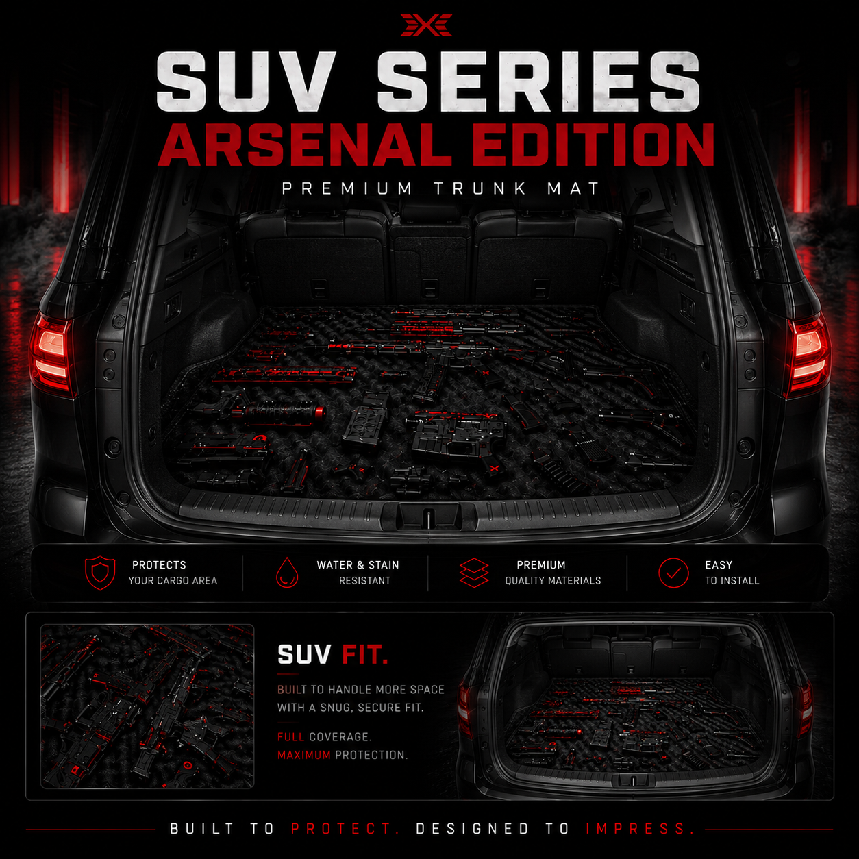 SUV SERIES: Arsenal Edition Premium Trunk Mat