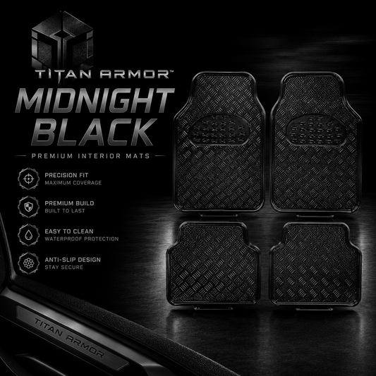 MIDNIGHT BLACK: Titan Armor Premium Interior Mat